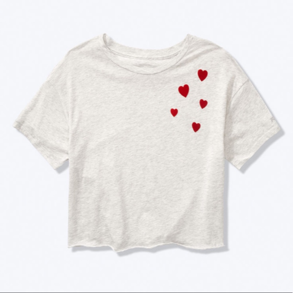 PINK VS February 2020 hearts crop top